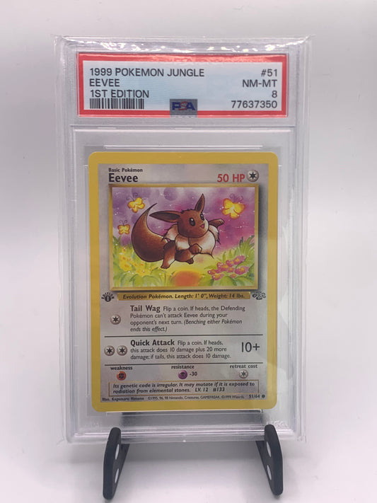 Eevee 1st Edition Jungle CGC GRADED NM/MT 8