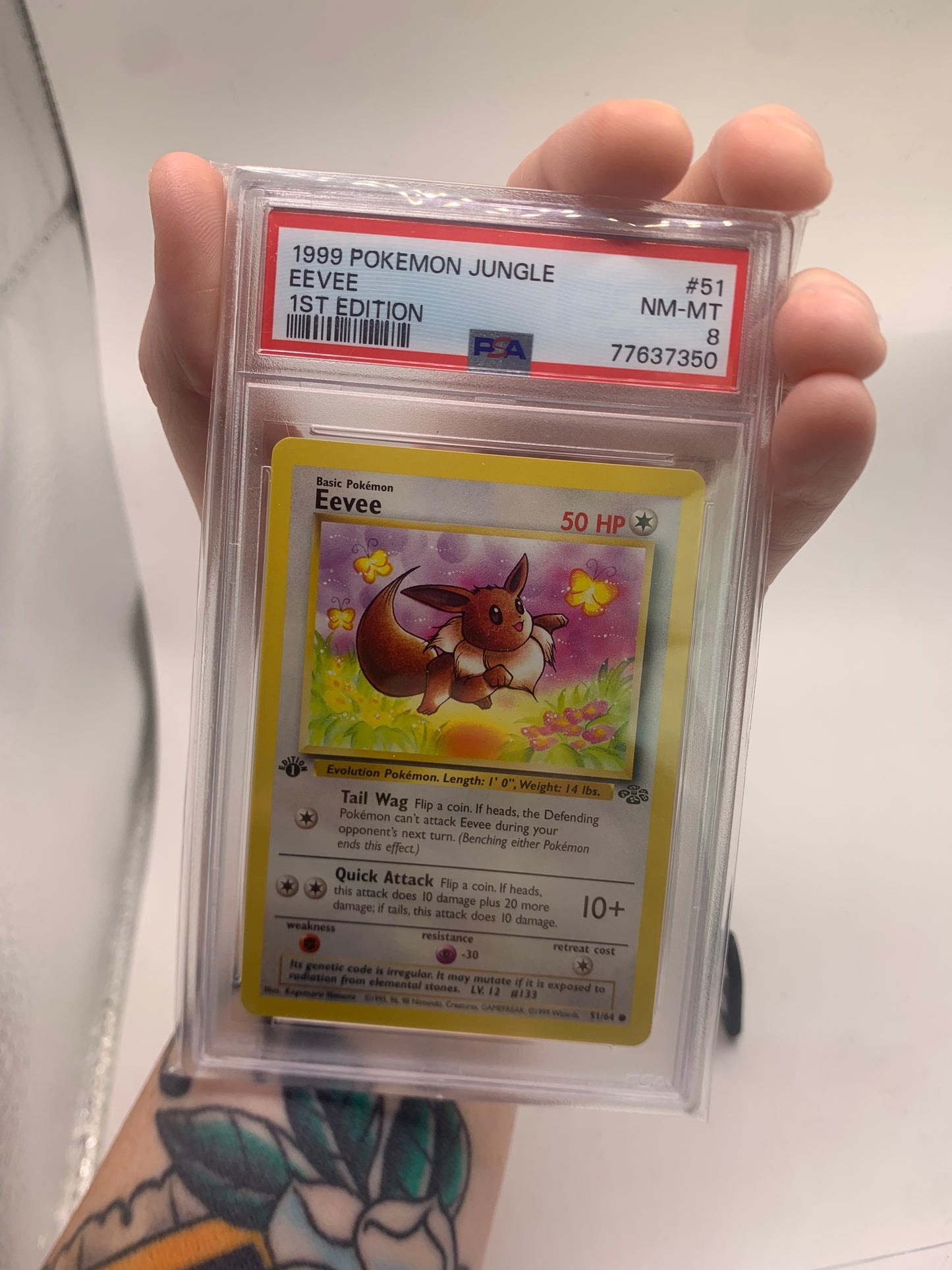 Eevee 1st Edition Jungle CGC GRADED NM/MT 8